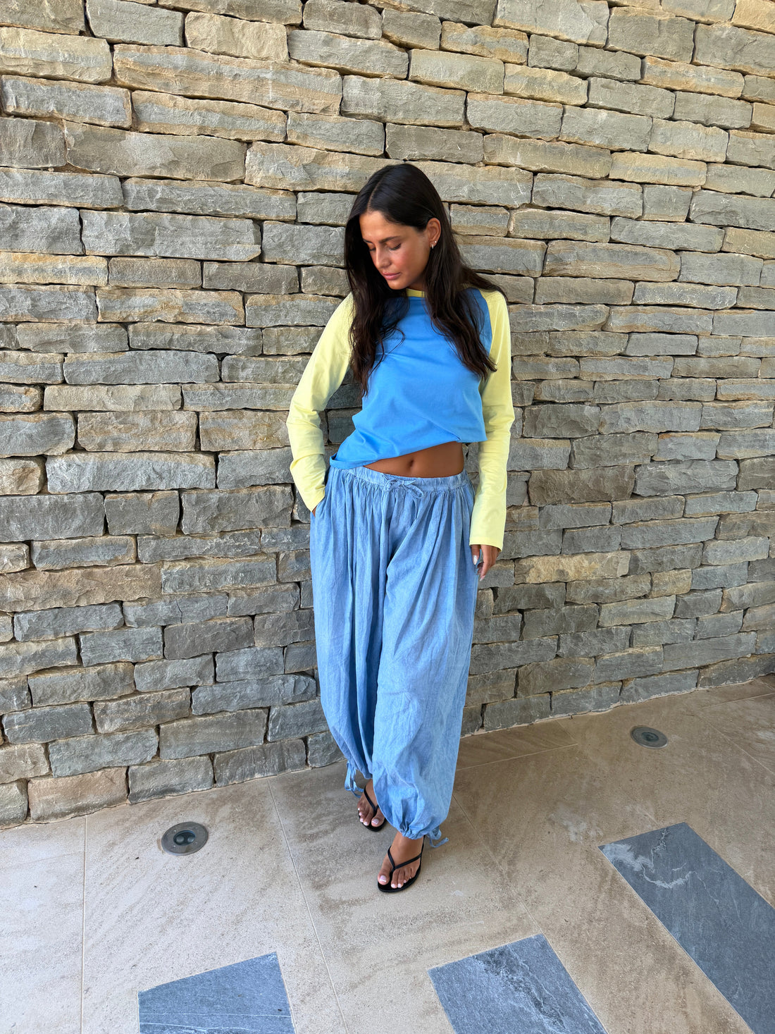Pantalon Dua bleu