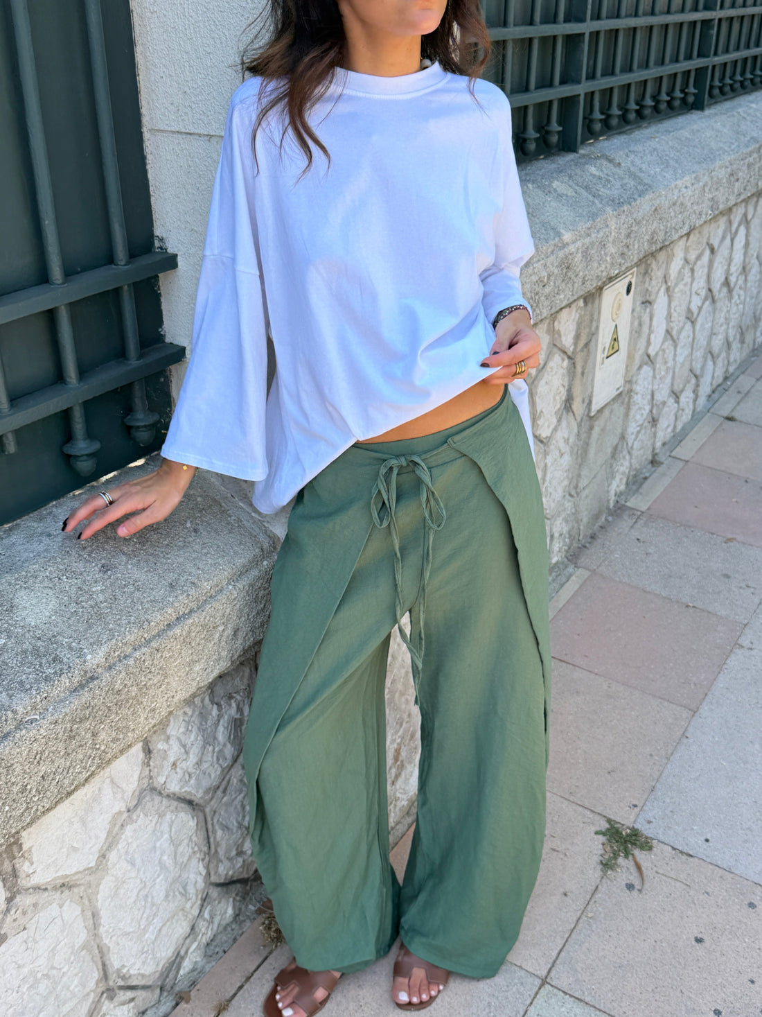 Pantalon Delphine kaki