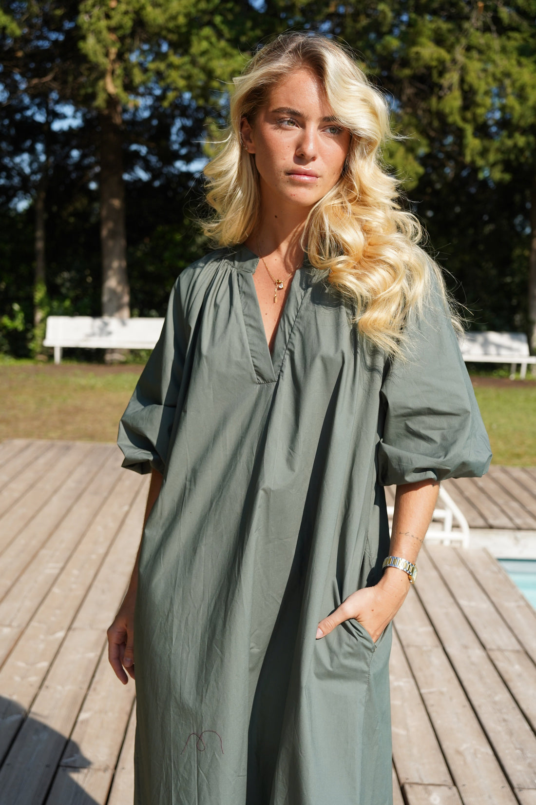 Robe Lila kaki