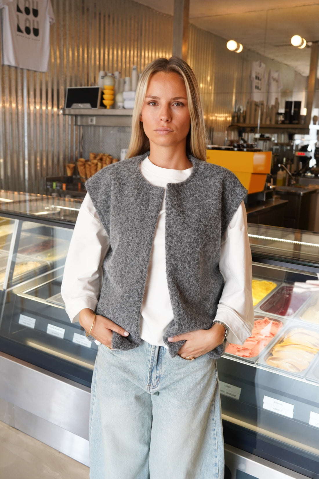Veste Maddy gris foncé