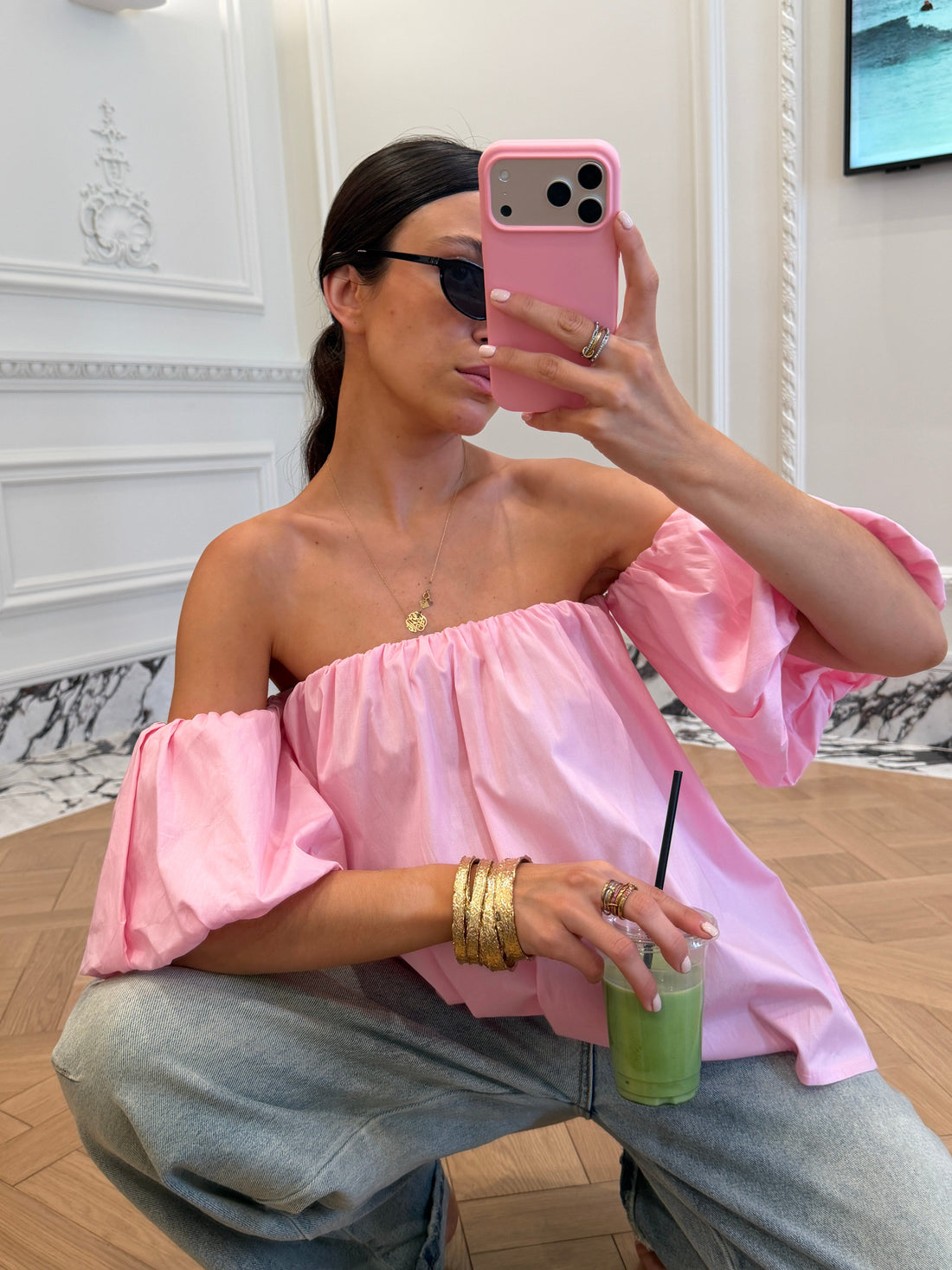 Haut Maude rose