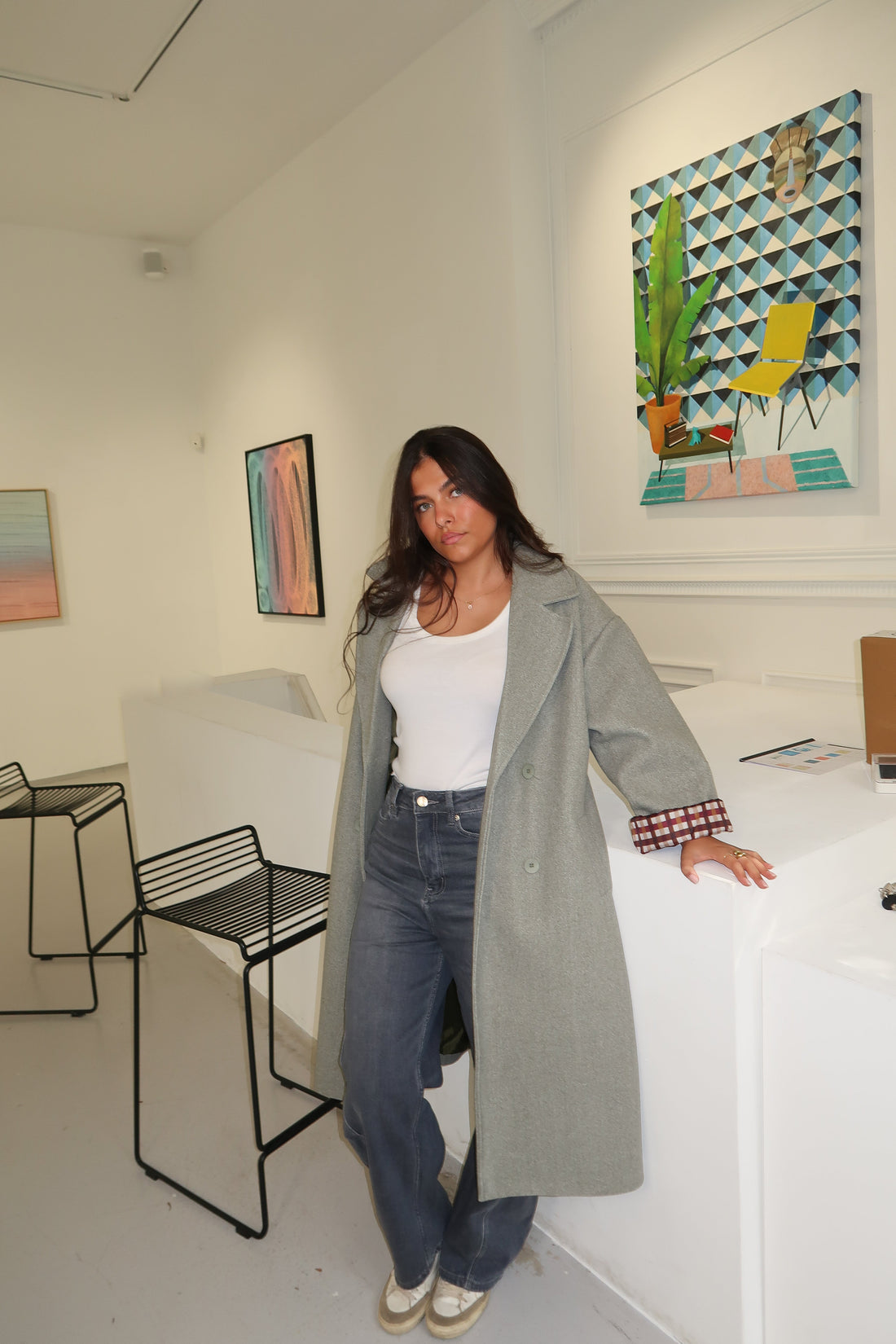Manteau Charlie gris foncé