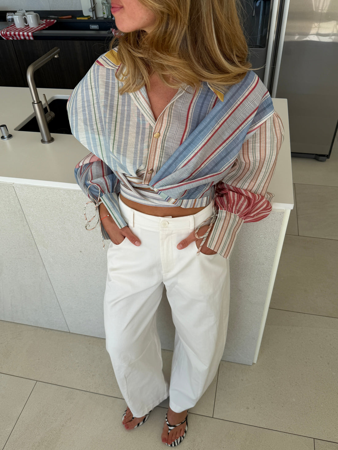 Pantalon Vikky crème