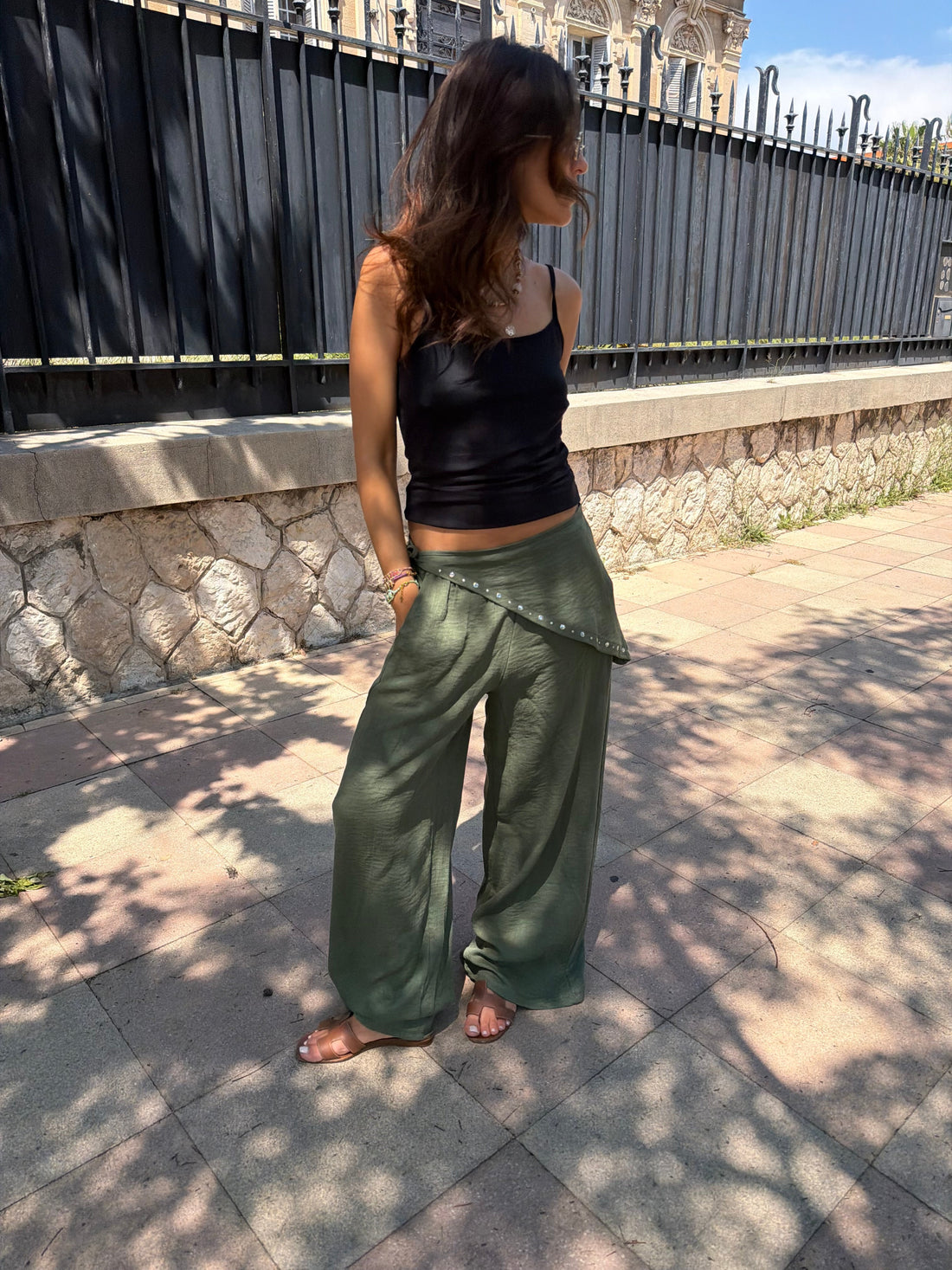Pantalon Amanda kaki