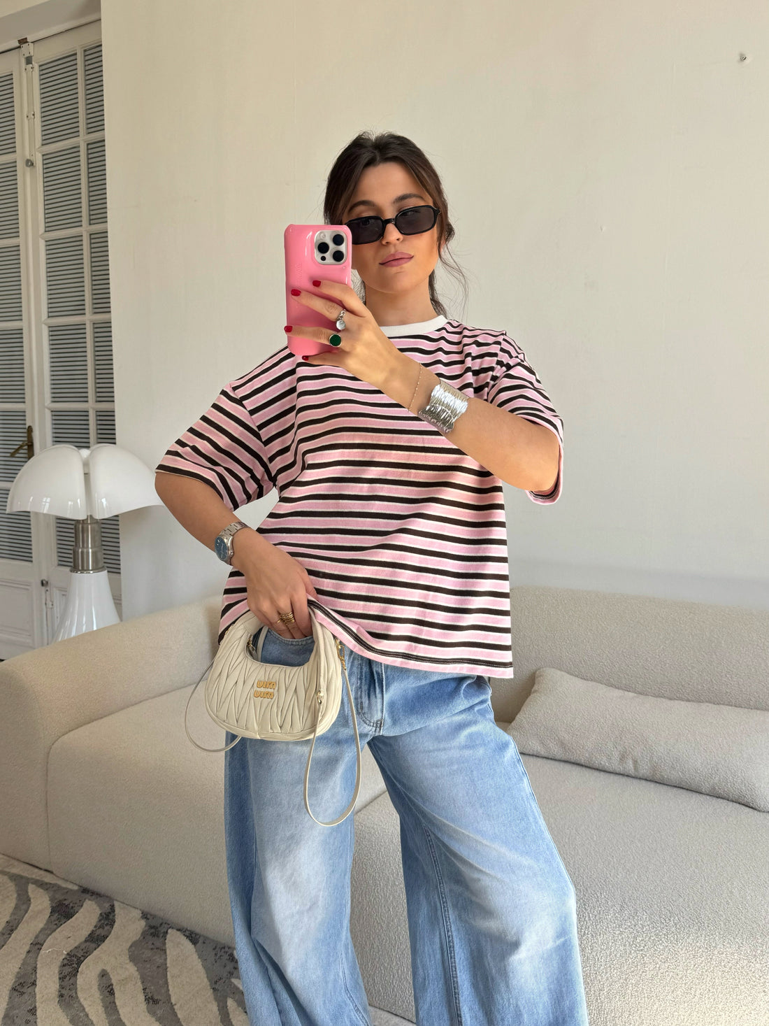 Tee-shirt Sandrine rose