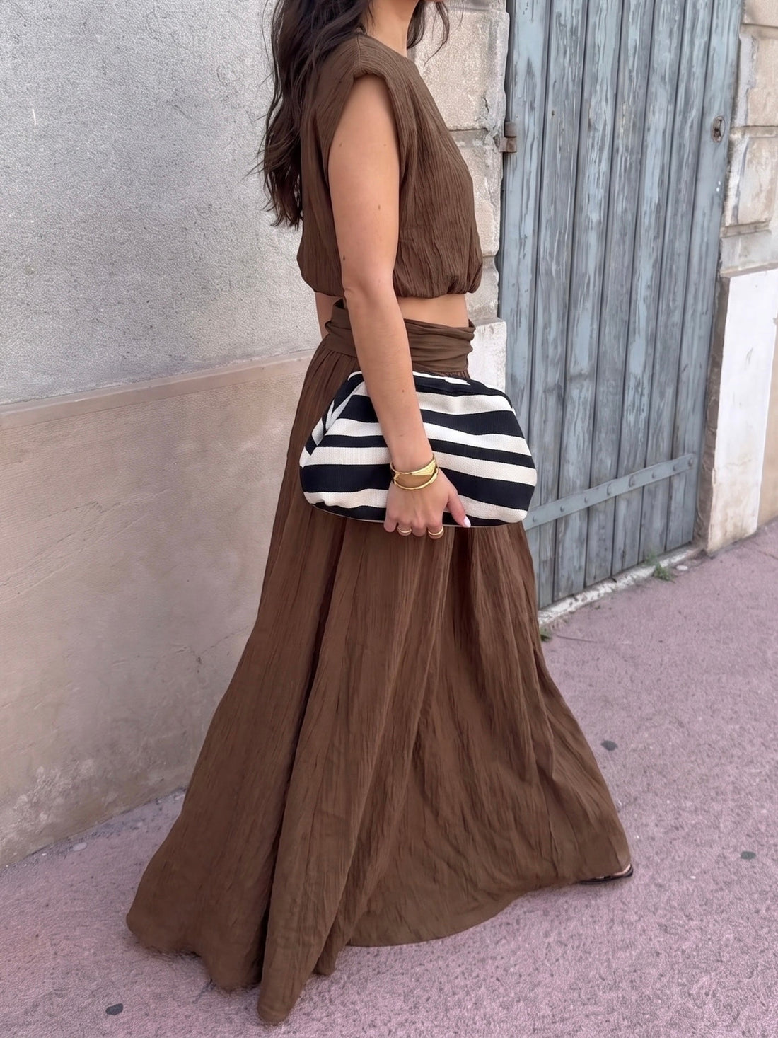 Ensemble Audrey marron