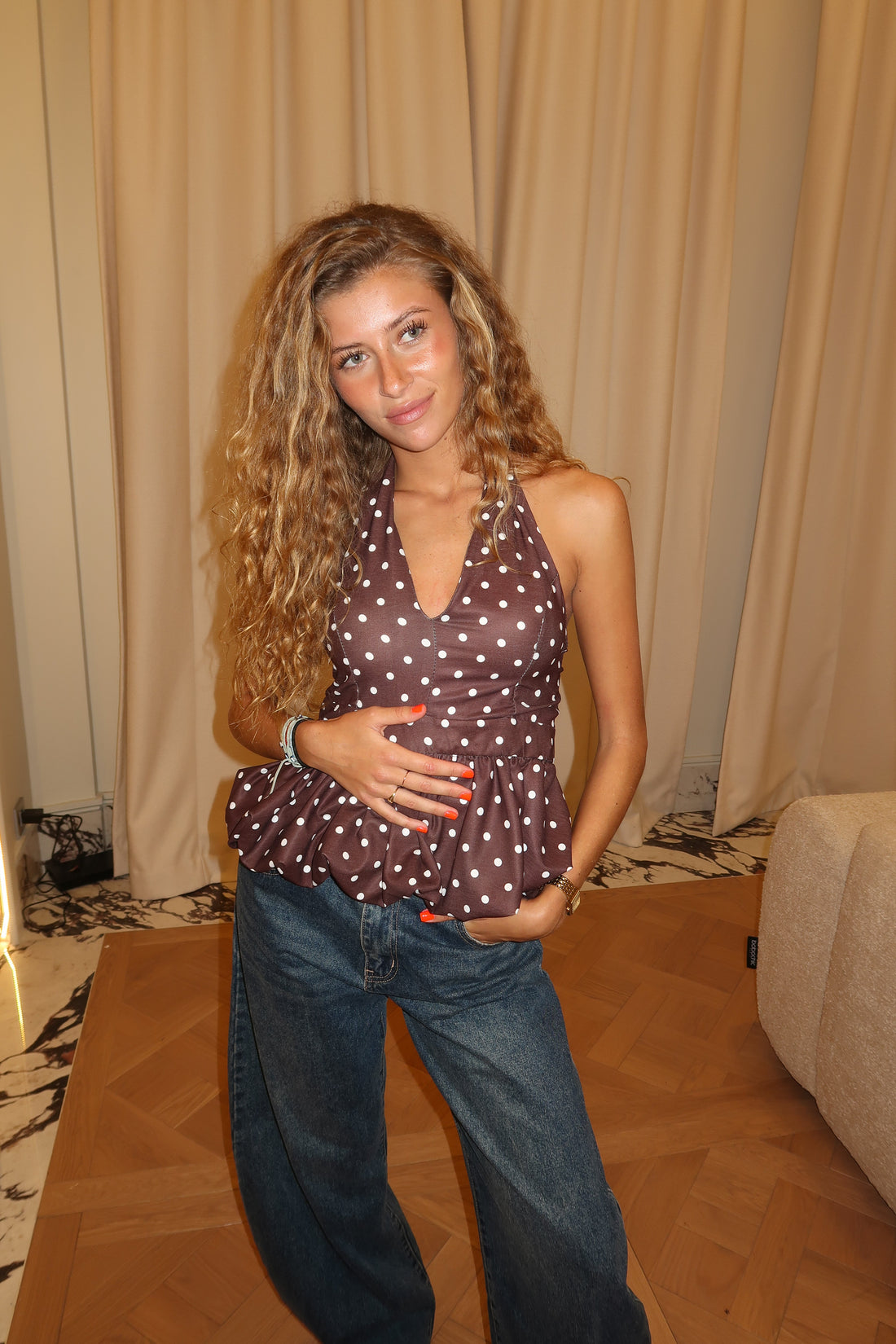 Haut Célia marron