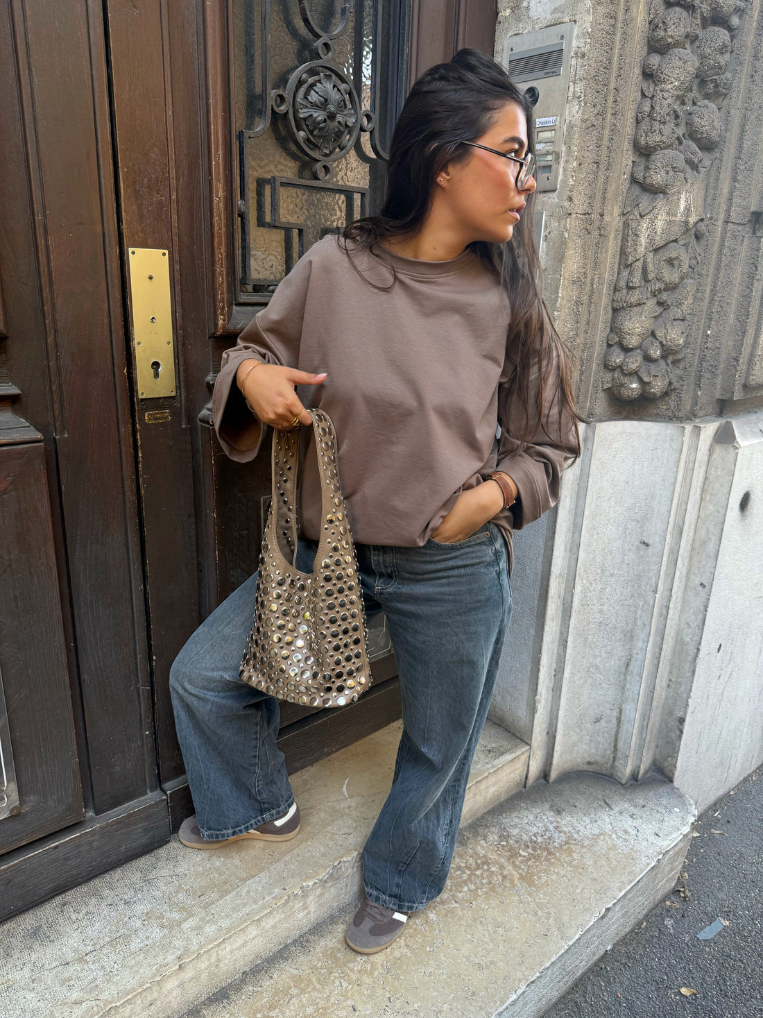 Tee-shirt Cecile taupe