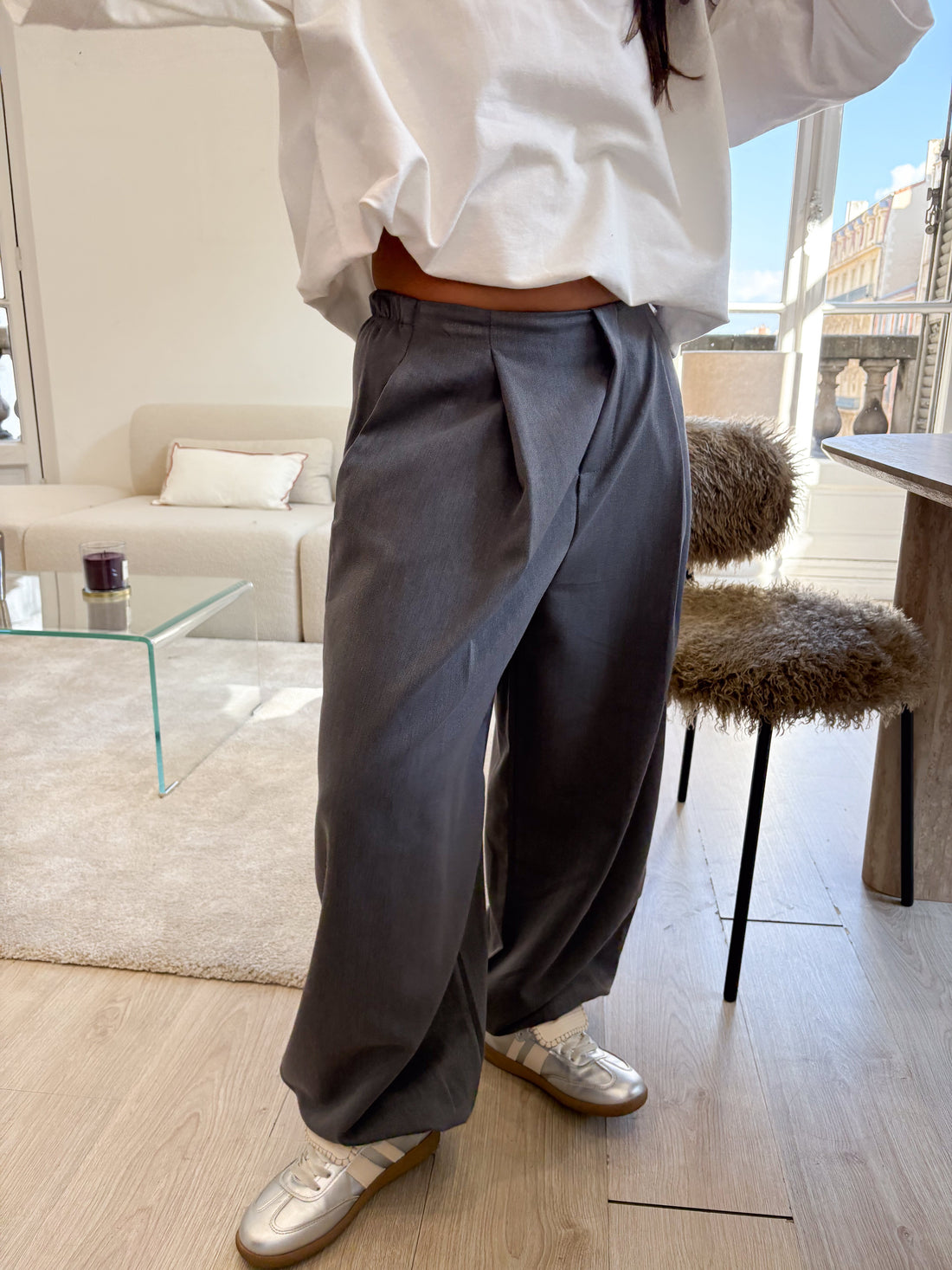 Pantalon Giulia gris