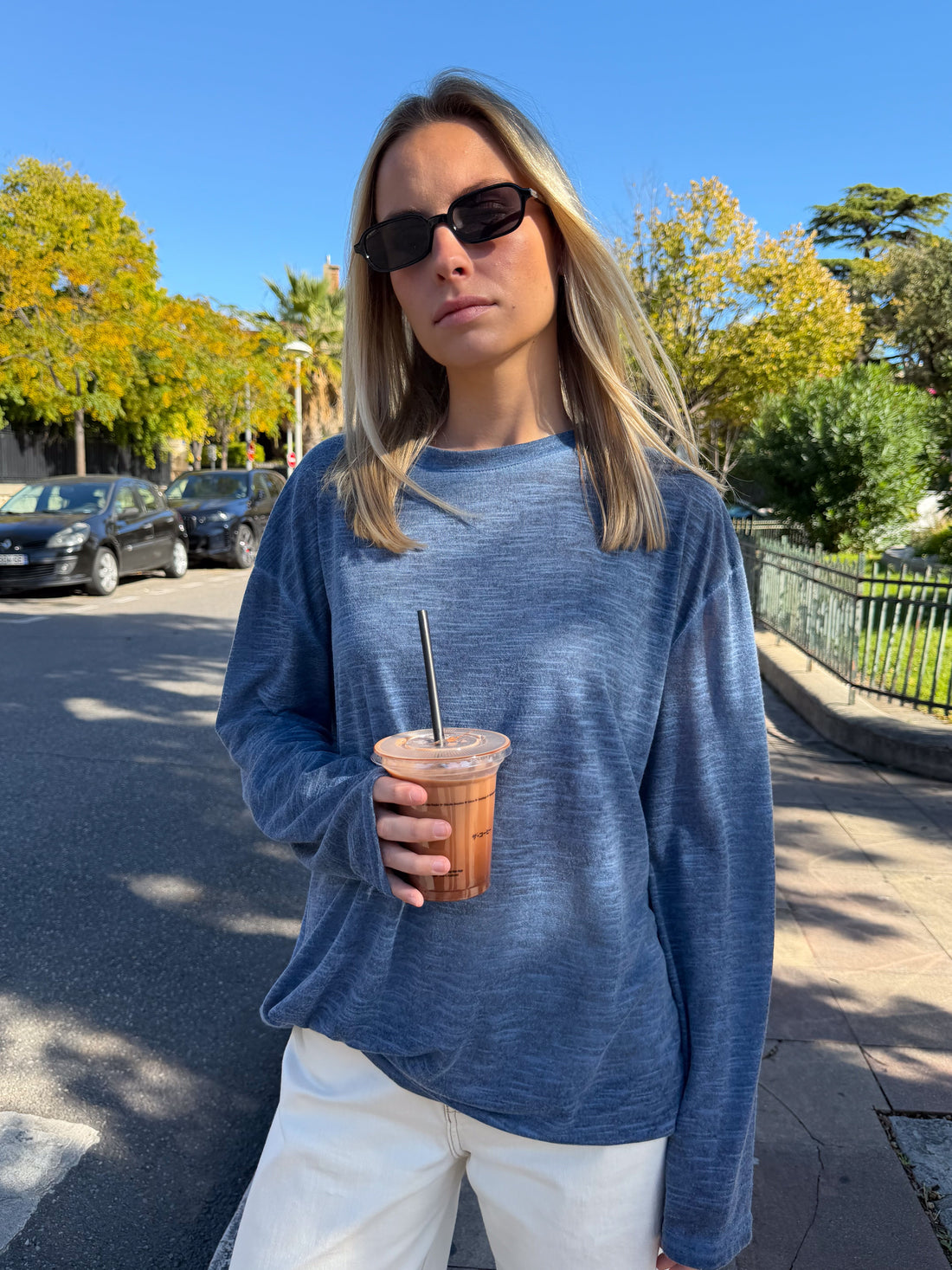 Tee-shirt Colomba bleu marine
