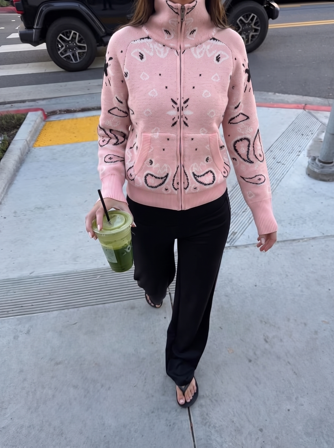 Gilet Carla rose