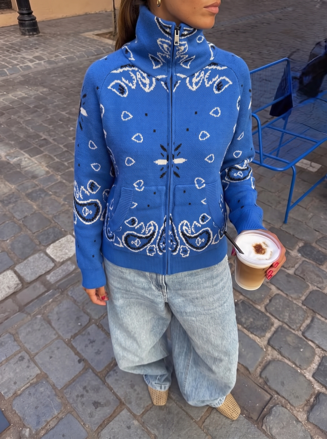 Gilet Carla bleu roi